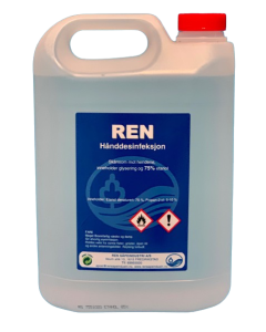 Ren hånddesinfeksjon 75% 5Liter 3stk / krt