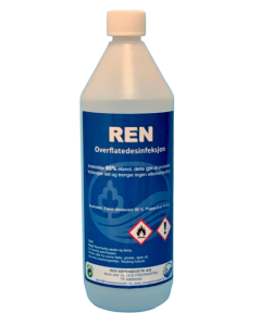 Ren overflatedesinfeksjon 85% 1 Liter 15stk / krt