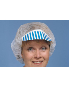 Caps med skygge blå og hvit 100stk/pk 20pk/krt 775.50 B