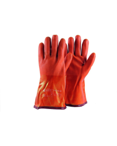 PVC Hanske Neonrød 35cm Str 9 12par/bnt 560.60 B