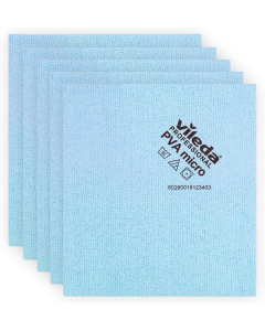 Microfiberklut PVAmicro Blå 38x35cm 5stk/pak 143585 K