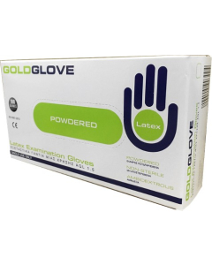 Latexhansker str M 100 stk / pak 10 pak / krt