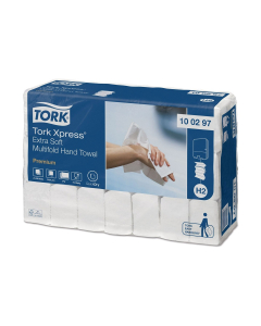 Tork Xpress® Multifold H2 Håndtørk 2100 ark/krt 100297