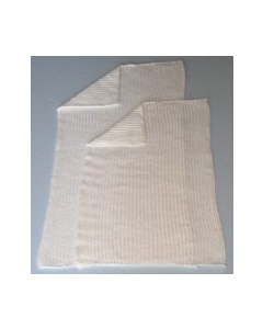 STRIKKET KLUT 26X50CM HVIT 25STK/PK 5028 B