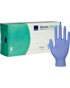 Nitril Hanske Small Blå U/P 150 stk/pak 10pak/krt 290418 B